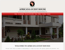Tablet Screenshot of africanaguesthouses.com